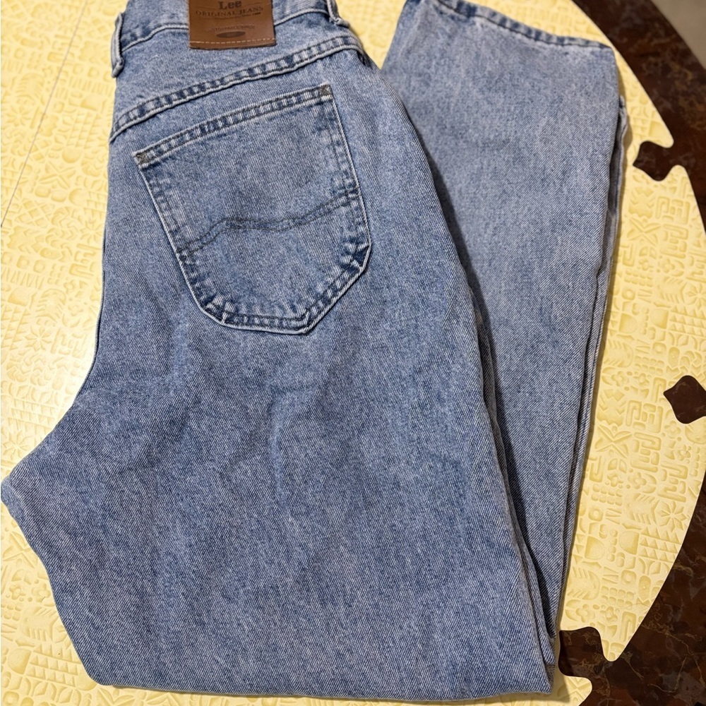 Vintage Lee Blue Straight Leg Jeans Classic Style